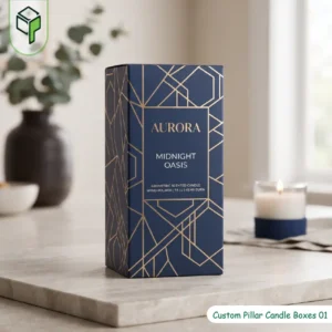 Custom Pillar Candle Boxes